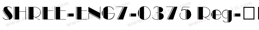 SHREE-ENG7-0375 Reg字体转换